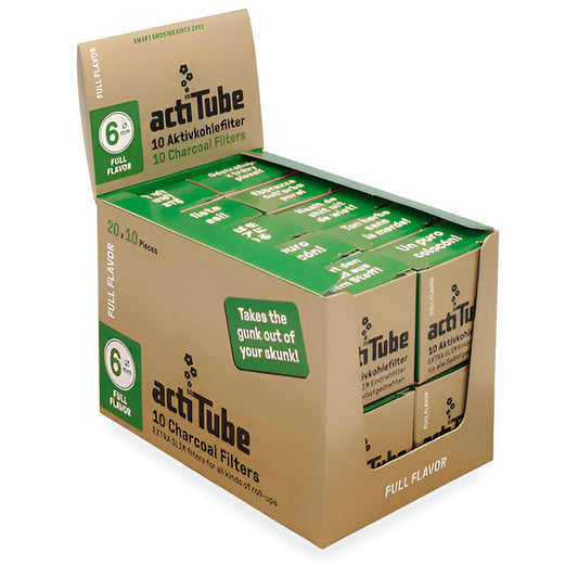 FILTROS CARBÓN ACTITUBE EXTRA SLIM 10UD