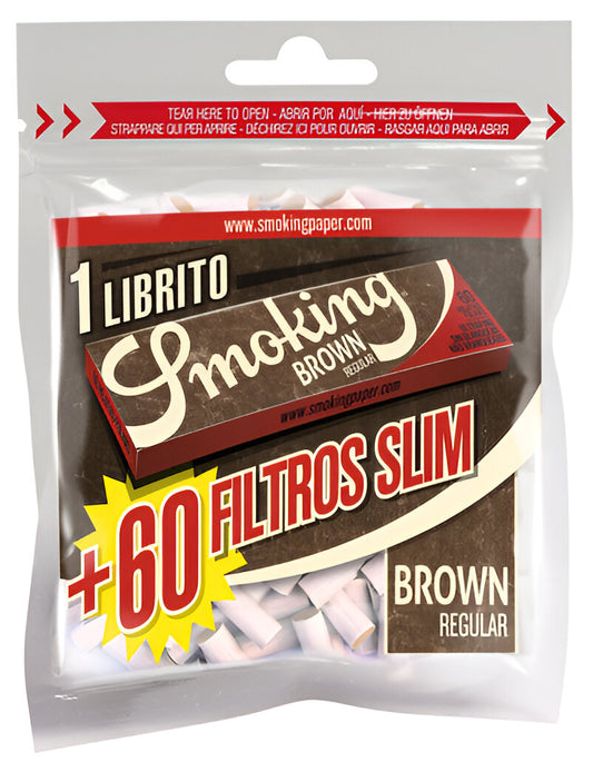 FILTROS+PAPEL SMOKING BROWN FIL + LIB