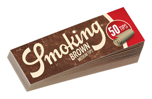FILTROS CARTÓN SMOKING TIPS BROWN50